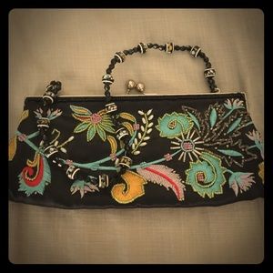 SOLD!Super cute Chateau sequin/beaded clutch purse